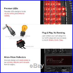 2011-2016 Ford F250 Dark Smoke High Stop Light Taillights Black Headlamps LED
