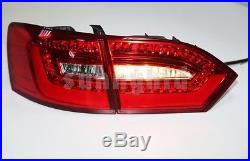 2011 to 2014 Year For VW Jetta MK6 LED Tail Lights LED Strip Rear Lamps Red