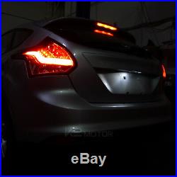 2012-2014 Ford Focus 5Dr Hatchback SMOKED LED Tail Lights withDriving Neon Tube