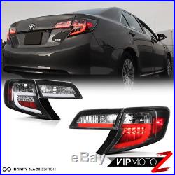 2012-2014 Toyota Camry SE LE Hybrid Black NEON TUBE LED Rear Brake Tail Light