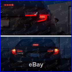 2012-2014 Toyota Camry SE LE Hybrid Black NEON TUBE LED Rear Brake Tail Light