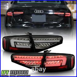 2013-2016 Audi A4 S4 Incandescent Upgrade Full LED Tail Lights Lamps Left+Right