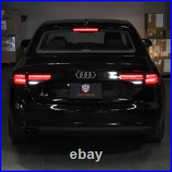 2013-2016 Audi A4 S4 Incandescent Upgrade Full LED Tail Lights Lamps Left+Right