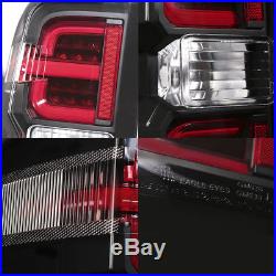2014 2015 2016 2017 Chevy Silverado 1500/2500/3500 LED Black Brake Tail Lights