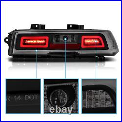 2014 2015 For Chevy Camaro LED Smoke Rear Brake Replacement Tail Lights Lamps