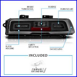 2014 2015 For Chevy Camaro LED Smoke Rear Brake Replacement Tail Lights Lamps