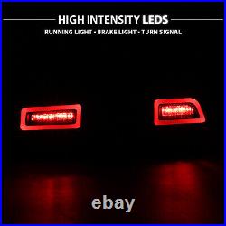2014 2015 For Chevy Camaro LED Smoke Rear Brake Replacement Tail Lights Lamps