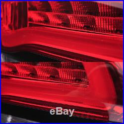 2014-2015 Jeep Grand Cherokee Red Smoke Neon Tube LED Tail Lights Rear Lamps