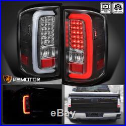 2014-2018 GMC Sierra 1500 2500 3500 Rear Brake LED Light Bar Tail Lights Black