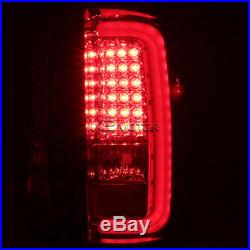 2014-2018 GMC Sierra 1500 2500 3500 Rear Brake LED Light Bar Tail Lights Black