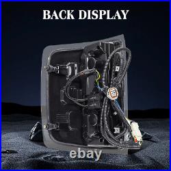 2014-2018 Shiny Black Tail Lights LED For Chevy Silverado 1500/2500HD/3500HD