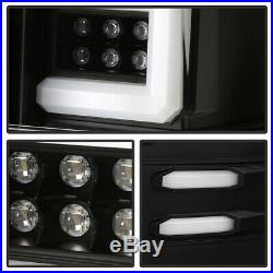 2014-2018 Silverado 1500 2500 Black Edition LED Tube Tail Lights Brake Lamps