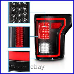 2015-2017 For Ford F150 Black Sequential Full LED Brake Tail Lights Pair