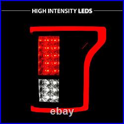 2015-2017 For Ford F-150 Red Black Smoke Full LED Brake Tail Lights Pair