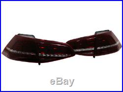 2015-2017 VW MK7 Golf/GTI R European LED Taillights Black Cherry Red