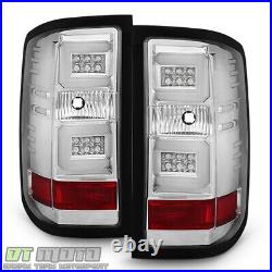 2016-2017 Chevy Silverado 1500 LED Pyro Tube Tail Lights Brake Lamps Left+Right