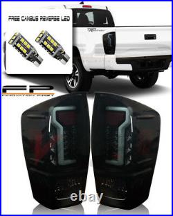 2016-2020 Toyota Tacoma LED Tail Light Black/Smoke Lens FREE CANBUS LED REVERSE