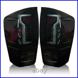 2016-2020 Toyota Tacoma LED Tail Light Black/Smoke Lens FREE CANBUS LED REVERSE