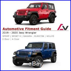 2018+ Jeep Wrangler JL JLU Sport Rubicon DRL LED Sequential Tail Lights Smoke