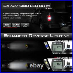 2018 Newset LED Bulb Reverse SMOKED BLACK Taillight Brake Lamp For 04-14 Titan