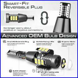 2018 Newset LED Bulb Reverse SMOKED BLACK Taillight Brake Lamp For 04-14 Titan