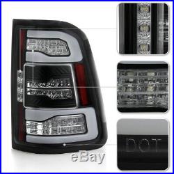 2019-2020 Ram 1500 Incandescent Black Full LED Tail Lights withSequential Signal