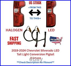 2019-2024 Chevrolet Silverado Halogen to LED Tail Light Conversion Harness