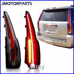2PCS Brake Rear Lamp LED Tail Lights For 2015-2020 GMC Yukon Escalade Style