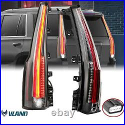2PCS Clear LED Tail Lights Rear Lamps Kiits For 2015-20 Chevrolet Suburban Tahoe