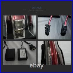 2PCS Clear LED Tail Lights Rear Lamps Kiits For 2015-20 Chevrolet Suburban Tahoe