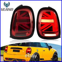 2PCS LED Tail Lights Red For 2014-2021 2022 BMW Mini Cooper F55/56/57 Sequential