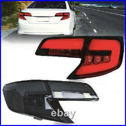 2PCS VLAND LED Tail Lights Smoked Rear Lamps Assembly For Toyota Camry 2012-2014