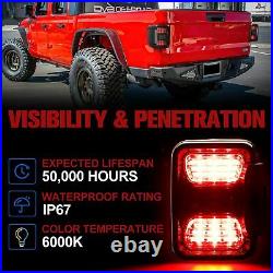 2Pcs LED Tail Lights Fit For Jeep Gladiator JT 2019-2021 with Turn Signal Light