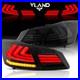 2VLAND SMOKED LED Tail Lights For 2013-2015 Honda Accord Sedan Rear Brake Lamps