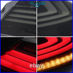 2VLAND SMOKED LED Tail Lights For 2013-2017 Honda Accord Sedan Rear Brake Lamps