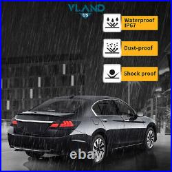 2VLAND SMOKED LED Tail Lights For 2013-2017 Honda Accord Sedan Rear Brake Lamps