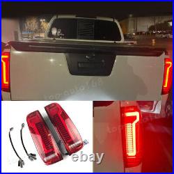 2X Red Lens LED Rear Tail Lights Brake+Turn Lights For Nissan Frontier 2005-2021