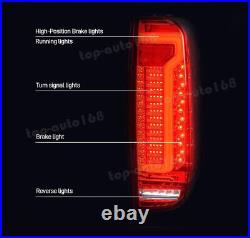 2X Red Lens LED Rear Tail Lights Brake+Turn Lights For Nissan Frontier 2005-2021