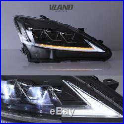 2 Pair Lights For Lexus IS250 350 ISF 2006-2012 Full LED Headlights& Tail Lights