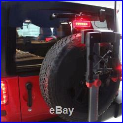 2 Pcs LED Rear Tail Lights + Third High Brake Light for 07-18 Jeep Wrangler JK