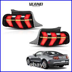 2 Pcs LED Tail Lights For Ford Mustang 2010 2011 2012 With Sequential lamps VLAND