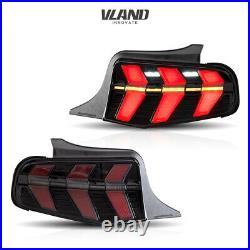 2 Pcs LED Tail Lights For Ford Mustang 2010 2011 2012 With Sequential lamps VLAND