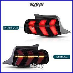 2 Pcs LED Tail Lights For Ford Mustang 2010 2011 2012 With Sequential lamps VLAND