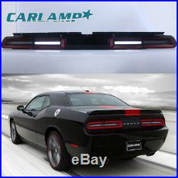 2 Sets For Dodge Challenger 2008-2014 LED Headlights&LED Tail Lights Red Assmbly