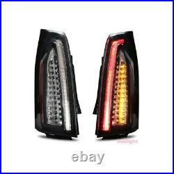 2pcs BLACK LED Tail Lights For 2013-2018 Cadillac ATS 4-Door Sedan Left+Right