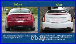 2pcs BLACK LED Tail Lights For 2013-2018 Cadillac ATS 4-Door Sedan Left+Right