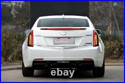 2pcs BLACK LED Tail Lights For 2013-2018 Cadillac ATS 4-Door Sedan Left+Right