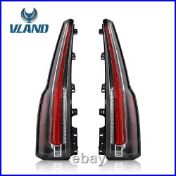 2xClear LED Tail Lights for 2015-2020 GMC Yukon /XL Rear Lamp (Cadillac Style)