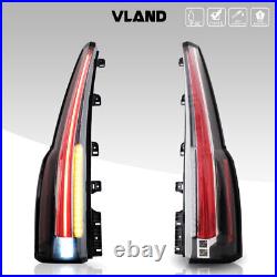 2xClear LED Tail Lights for 2015-2020 GMC Yukon /XL Rear Lamp (Cadillac Style)