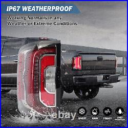 2x LED Tail Lights For 2016 2017 2018 GMC Sierra Rear brake Stop Lamp Left+Right